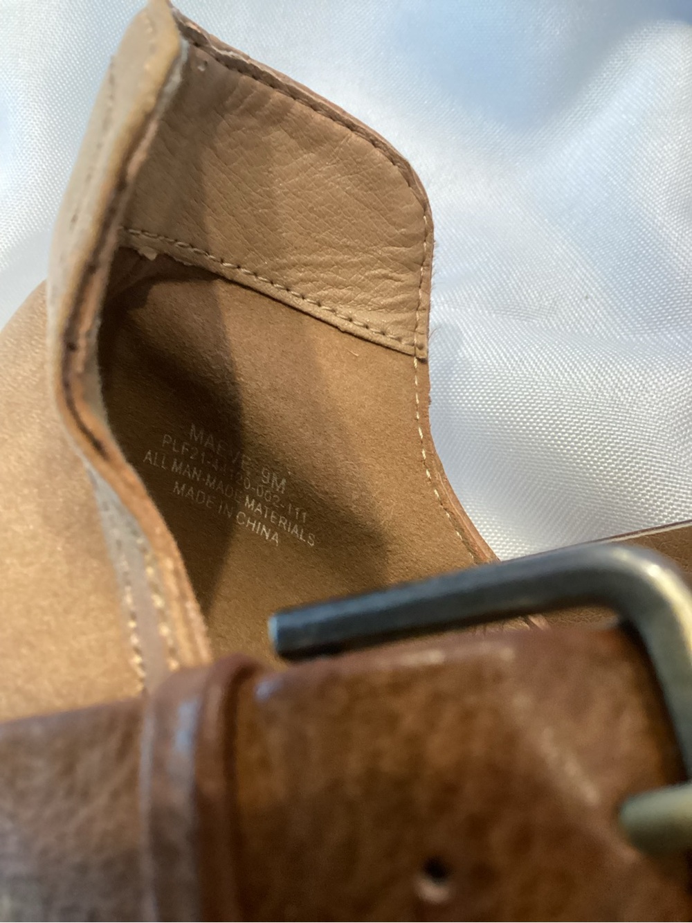 Wonderly Tan Suede Cutout Ankle Booties with Buckle Detail - Picture 4 of 4